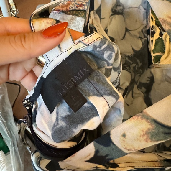 Intermix Floral Silk Tank Slip Top - Picture 3 of 3